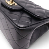 Mini Square Flap Bag Black
