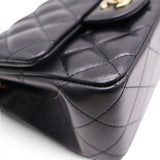 Mini Square Flap Bag Black