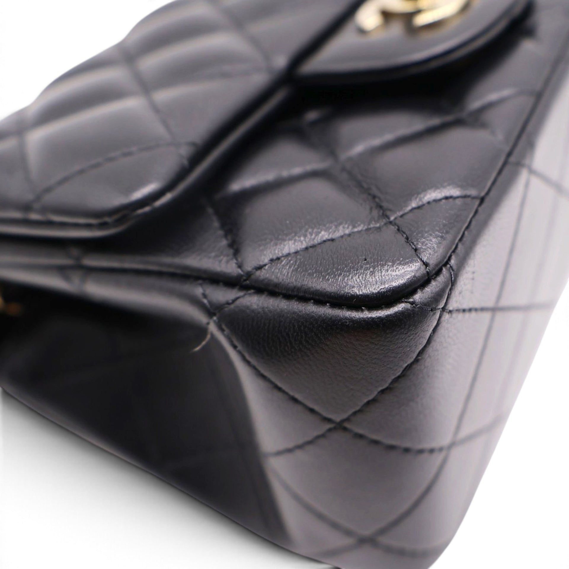 Mini Square Flap Bag Black