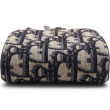 Oblique Jacquard Vertical Saddle Pouch