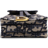 Oblique Jacquard Vertical Saddle Pouch
