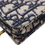 Oblique Jacquard Vertical Saddle Pouch