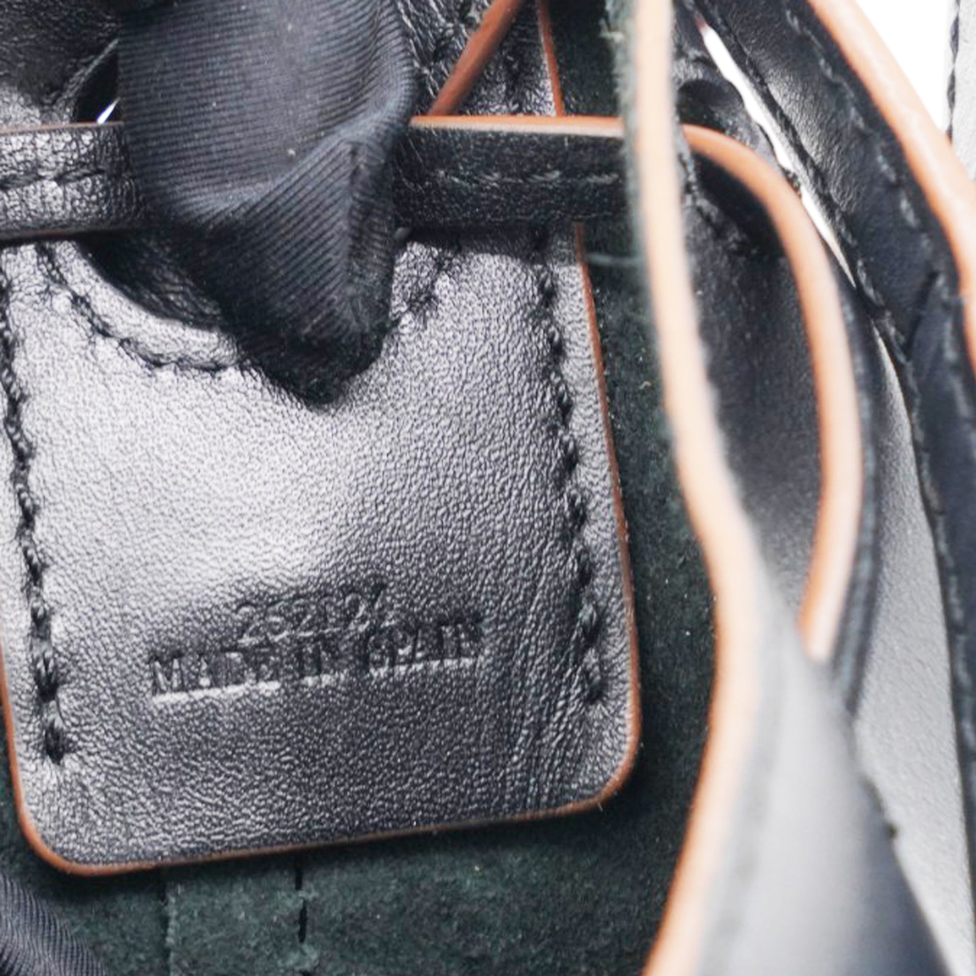 LOEWE Anagram Balloon Leather Shoulder Bag Black