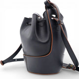 LOEWE Anagram Balloon Leather Shoulder Bag Black