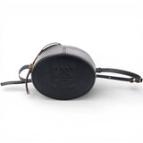 LOEWE Anagram Balloon Leather Shoulder Bag Black