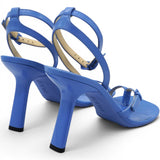 LOEWE Blue Leather Heeled Sandals Size38 