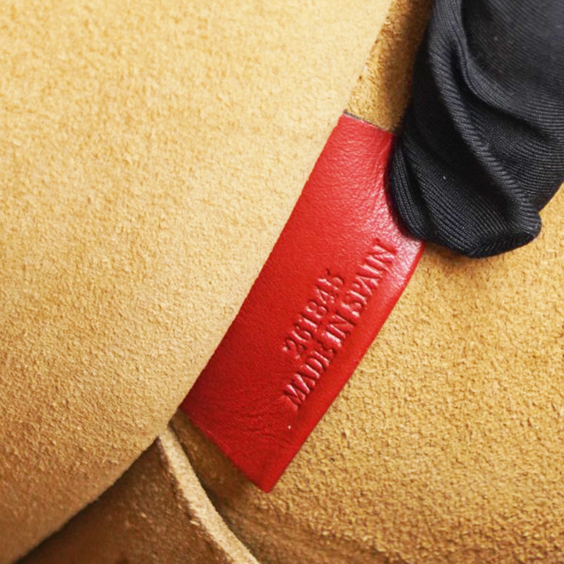 LOEWE Gate Leather Bucket Bag Red