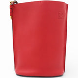 LOEWE Gate Leather Bucket Bag Red