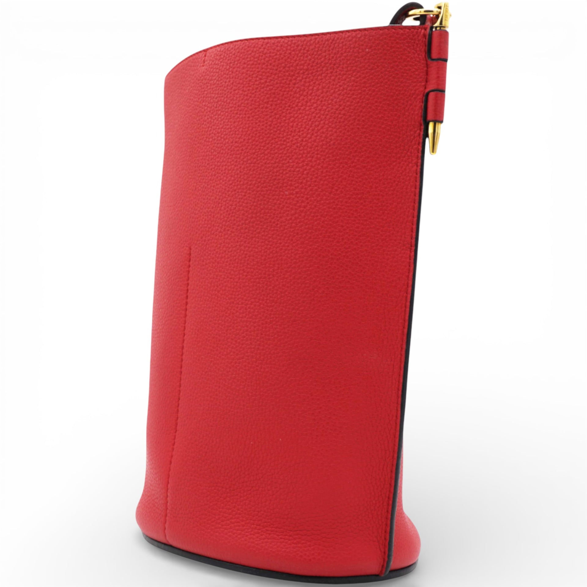 LOEWE Gate Leather Bucket Bag Red