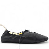 LOEWE Logo-Tab Laced Ballet Flats Size 36 