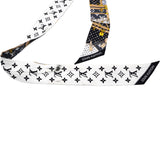LOUIS VUITTON Bandeau BB Let's Go Scarf Black White