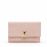 LOUIS VUITTON Capucines Compact Wallet Pink 