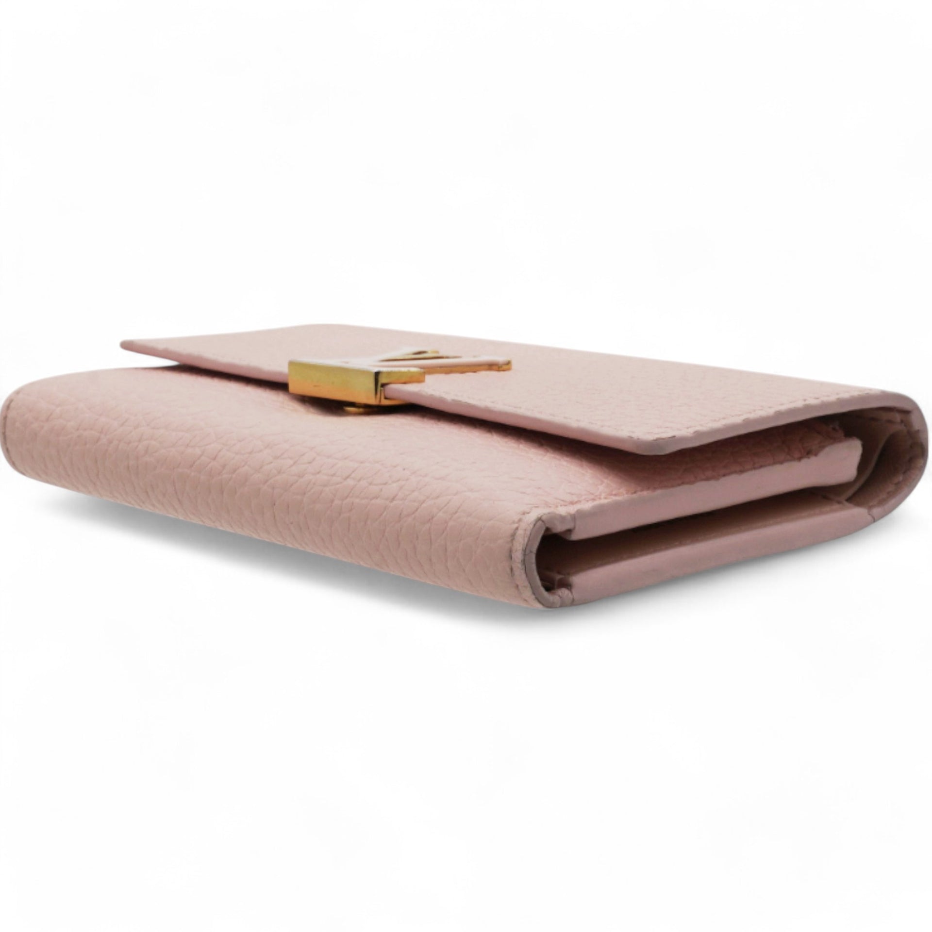 LOUIS VUITTON Capucines Compact Wallet Pink 