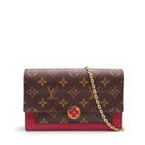 LOUIS VUITTON Flore Monogram Chain Wallet 