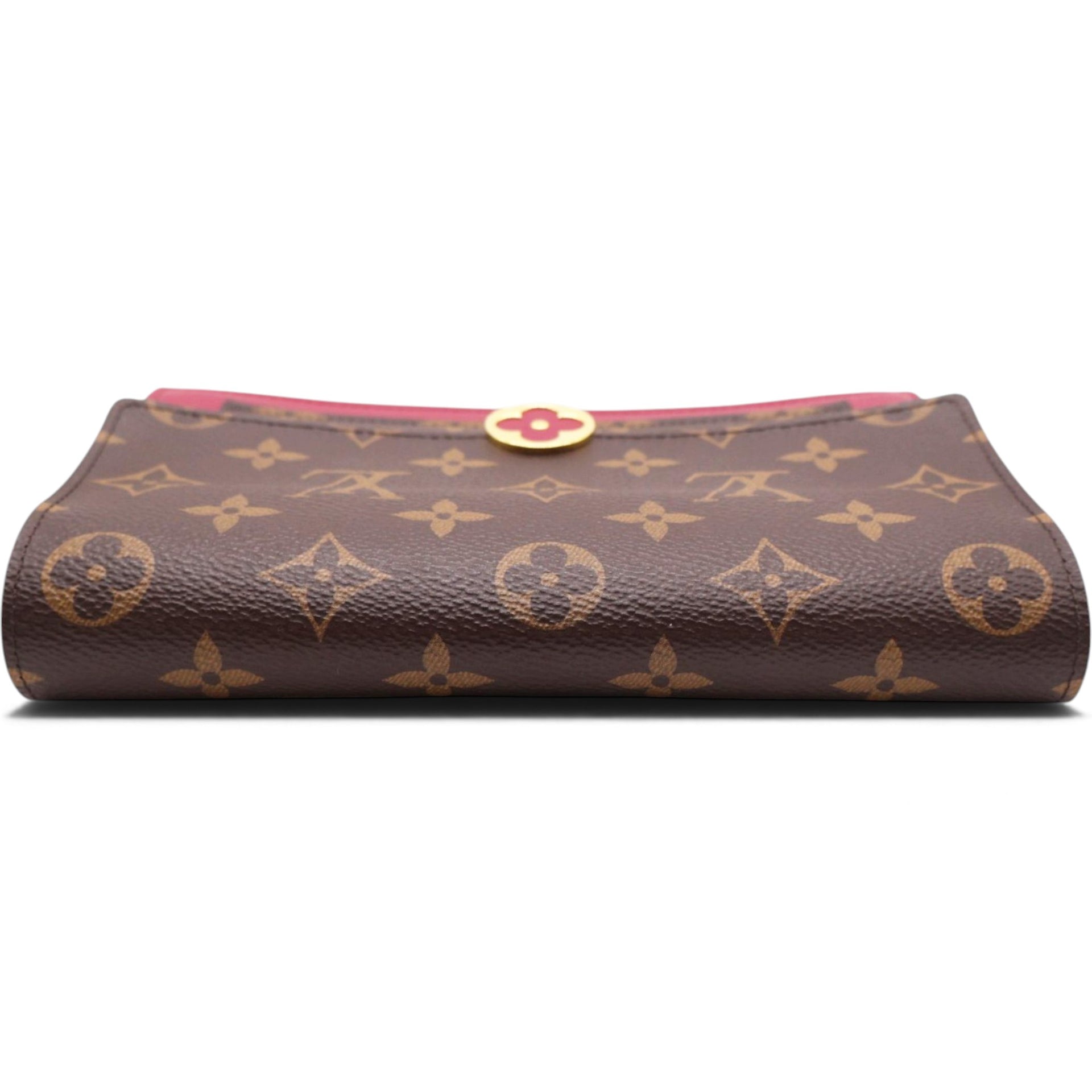 LOUIS VUITTON Flore Monogram Chain Wallet 
