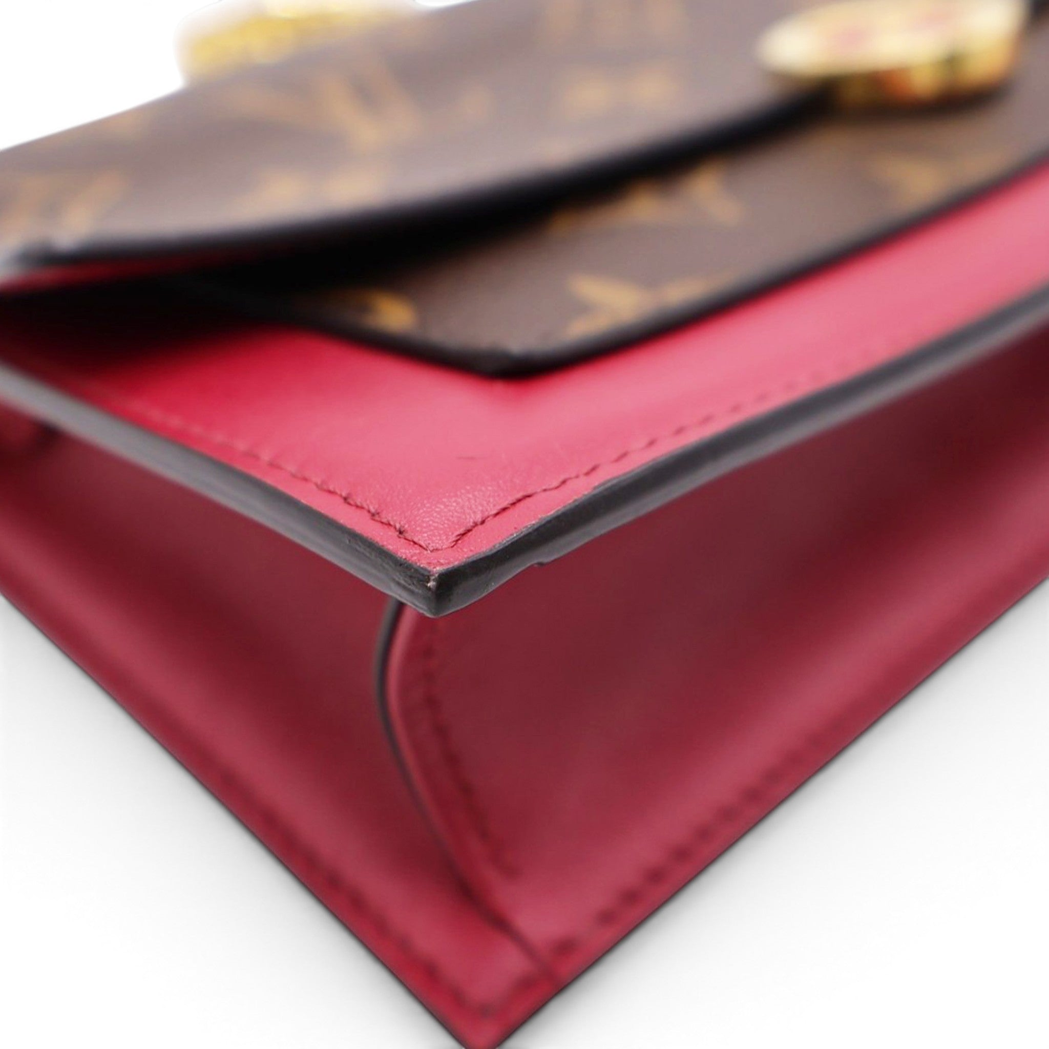 LOUIS VUITTON Flore Monogram Chain Wallet 