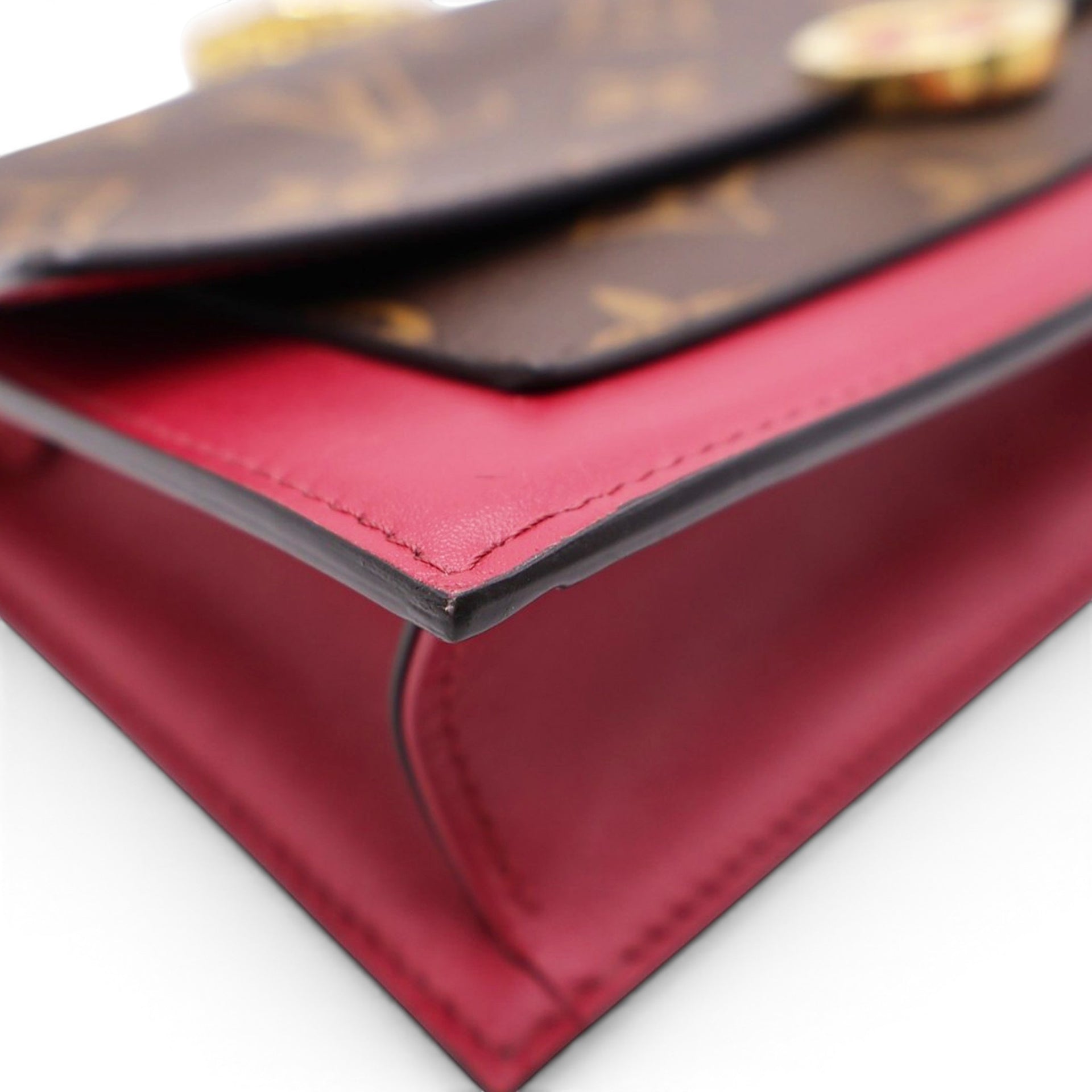 LOUIS VUITTON Flore Monogram Chain Wallet 