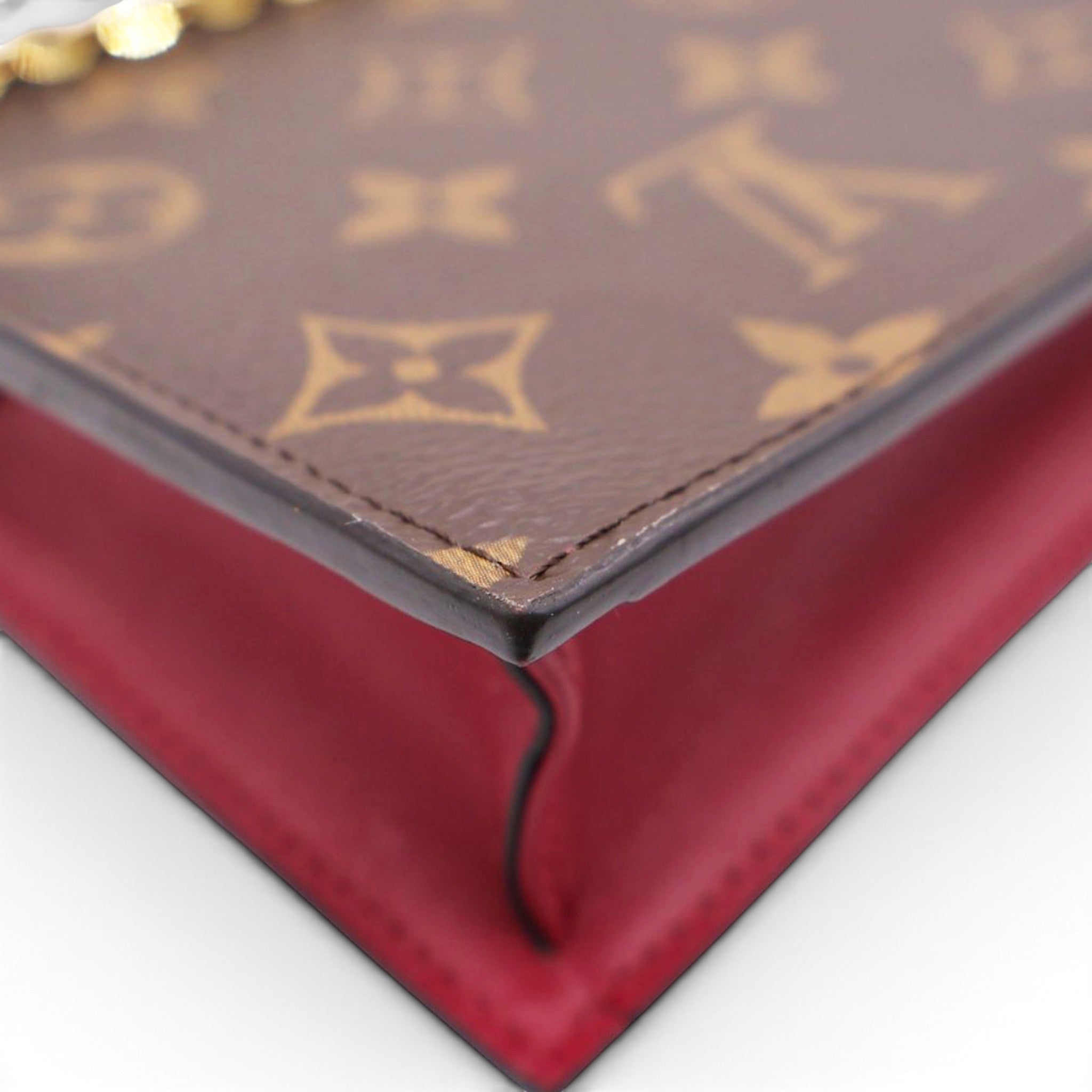 LOUIS VUITTON Flore Monogram Chain Wallet 