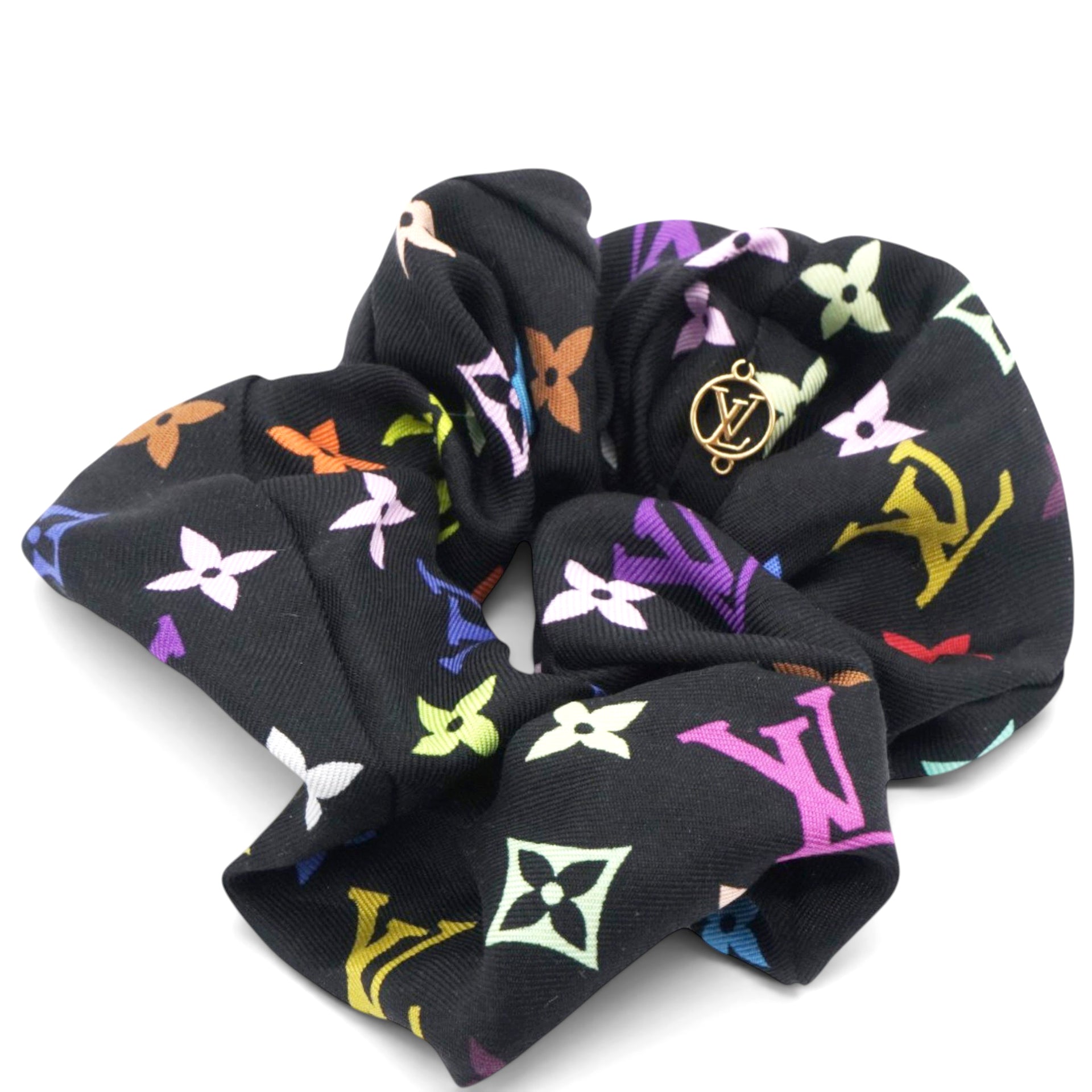  LOUIS VUITTON LV x TM Monogram Multicolor Chouchou Hair Scrunchie 