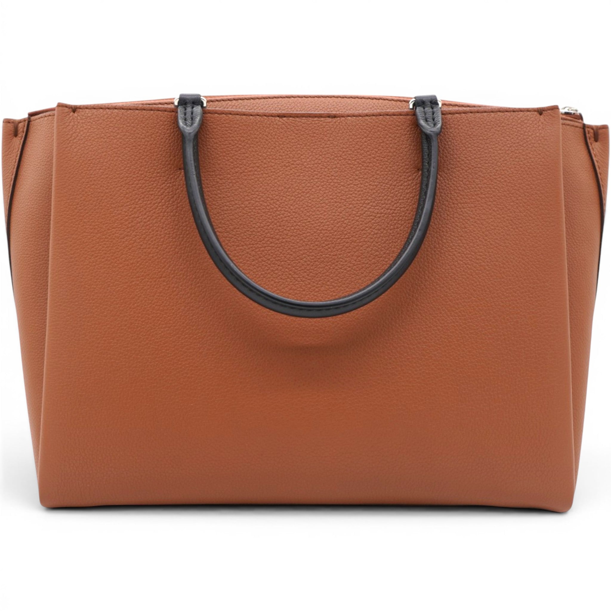 LOUIS VUITTON Lockmeto Brown Caramel Black and White Leather Tassel Tote Bag 