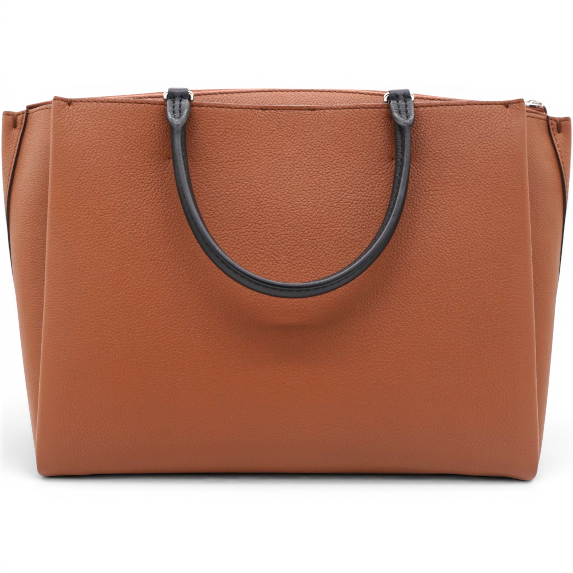 LOUIS VUITTON Lockmeto Brown Caramel Black and White Leather Tassel Tote Bag 