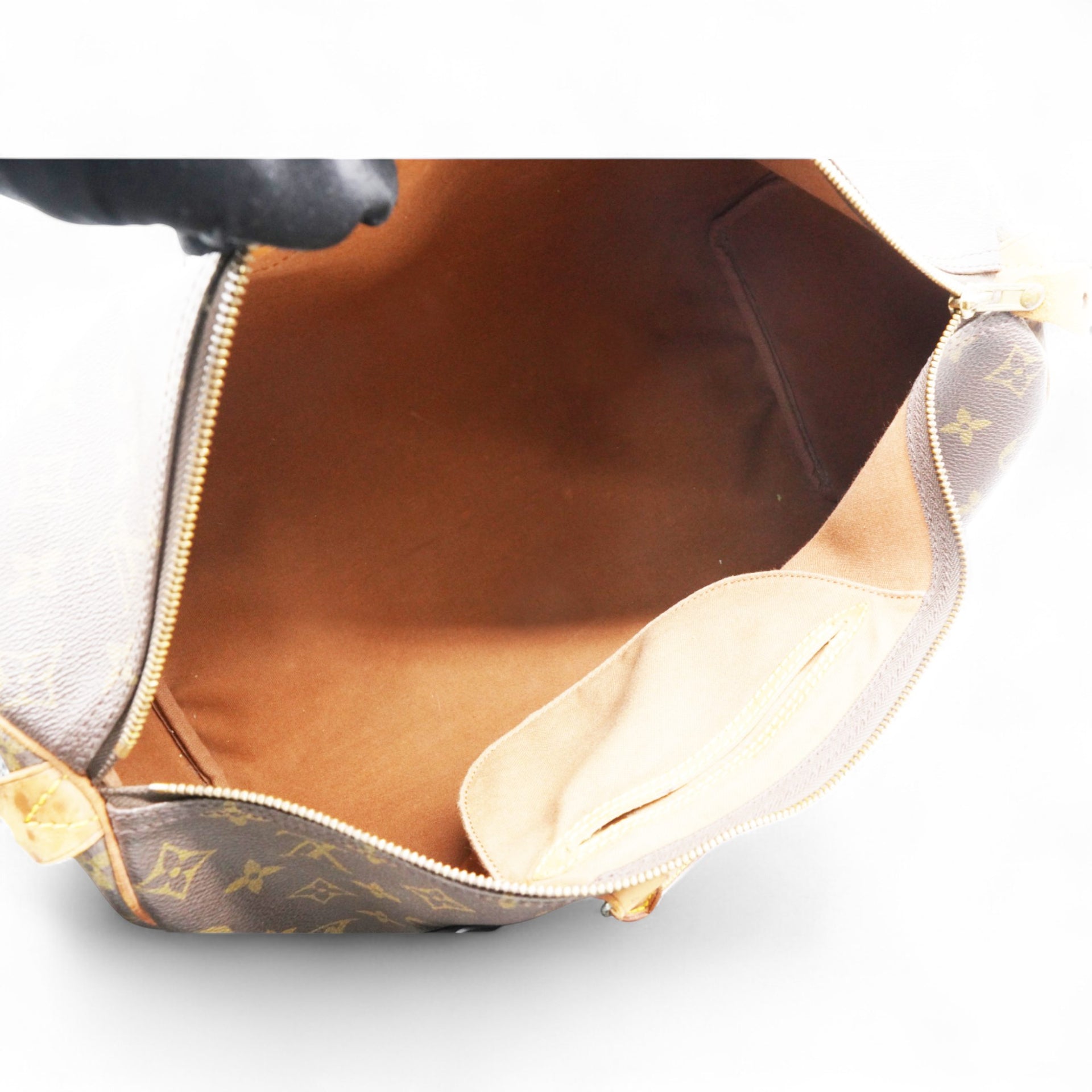 LOUIS VUITTON Monogram Keepall 40 Brown 