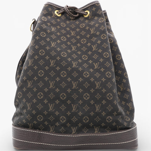 LOUIS VUITTON Monogram Mini Lin Noe Ebene Brown