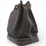 LOUIS VUITTON Monogram Mini Lin Noe Ebene Brown