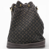 LOUIS VUITTON Monogram Mini Lin Noe Ebene Brown