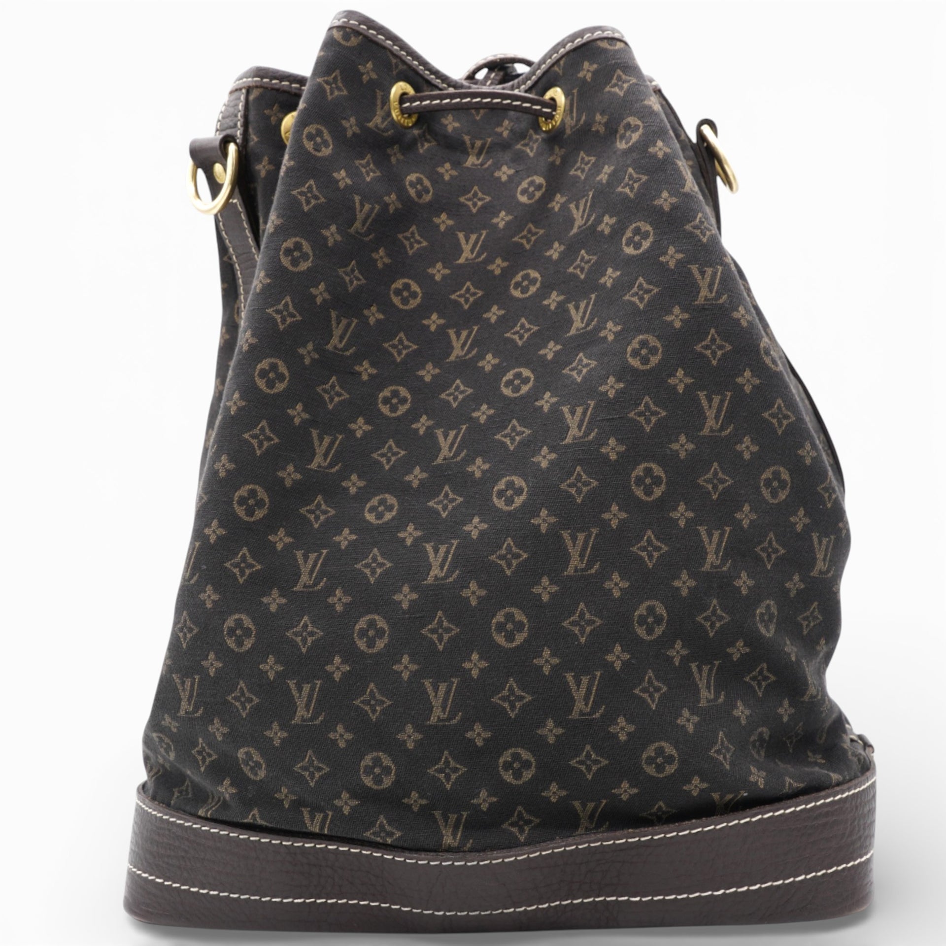 LOUIS VUITTON Monogram Mini Lin Noe Ebene Brown