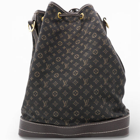 LOUIS VUITTON Monogram Mini Lin Noe Ebene Brown