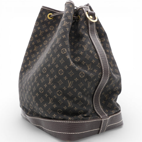 LOUIS VUITTON Monogram Mini Lin Noe Ebene Brown