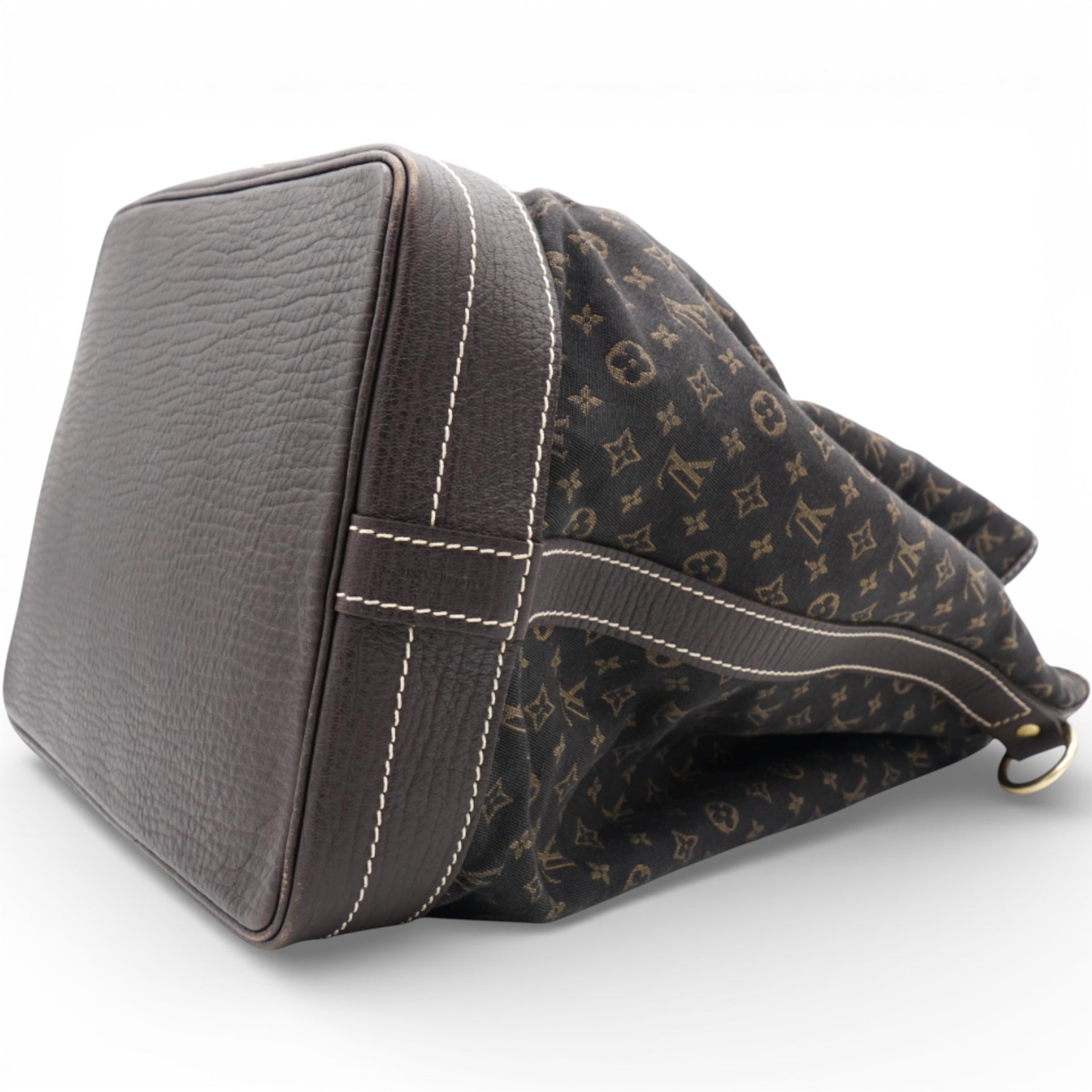 LOUIS VUITTON Monogram Mini Lin Noe Ebene Brown