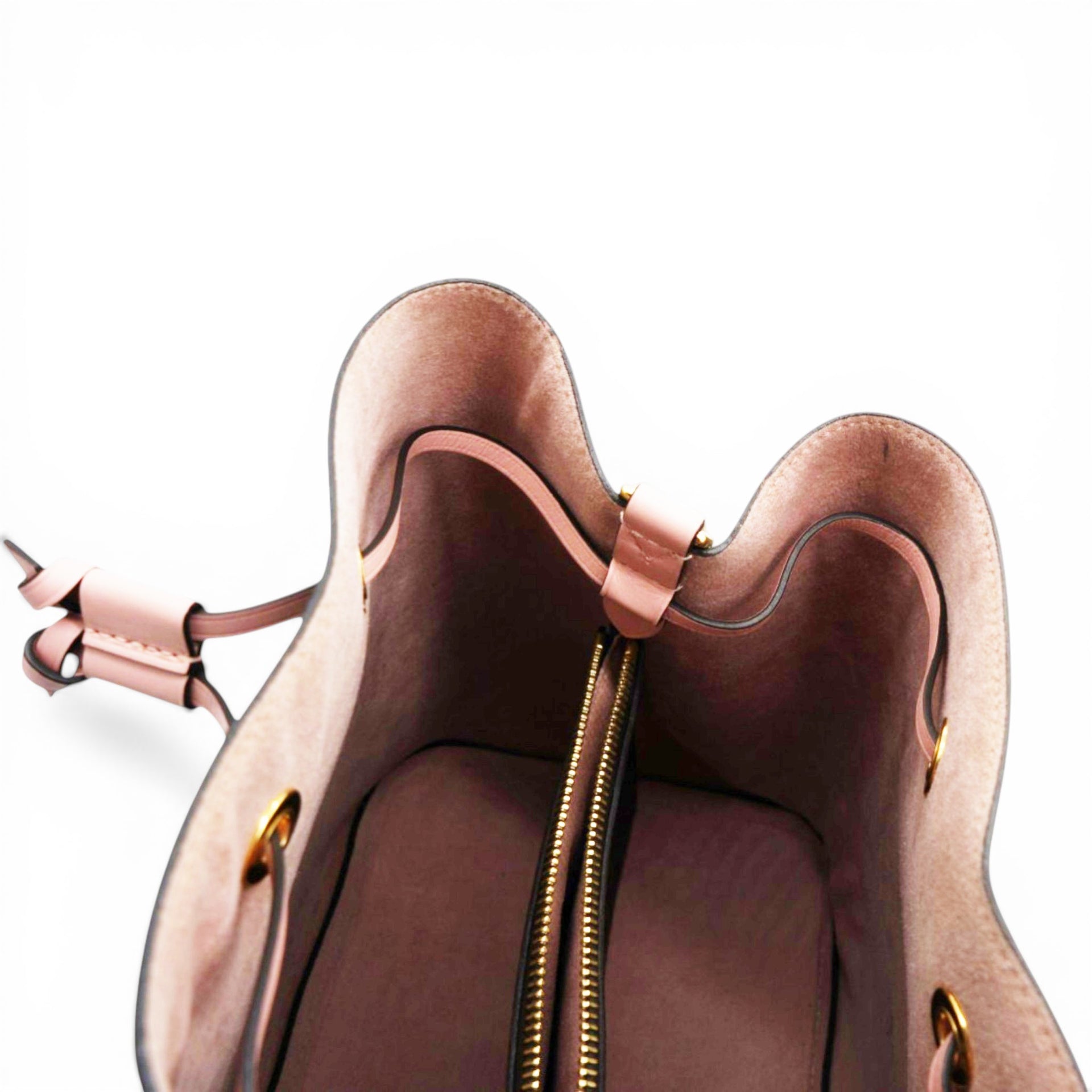 LOUIS VUITTON Monogram Neonoe MM Rose Poudre Brown 