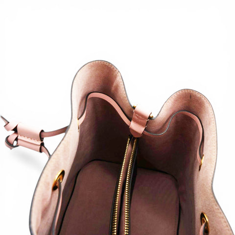 LOUIS VUITTON Monogram Neonoe MM Rose Poudre Brown 