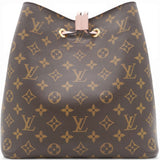 LOUIS VUITTON Monogram Neonoe MM Rose Poudre Brown 