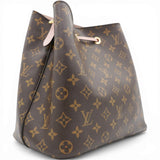 LOUIS VUITTON Monogram Neonoe MM Rose Poudre Brown 