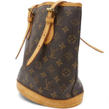 LOUIS VUITTON Monogram Petit Bucket Brown