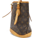 LOUIS VUITTON Monogram Petit Bucket Brown