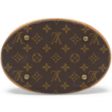 LOUIS VUITTON Monogram Petit Bucket Brown
