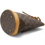 LOUIS VUITTON Monogram Petit Bucket Brown