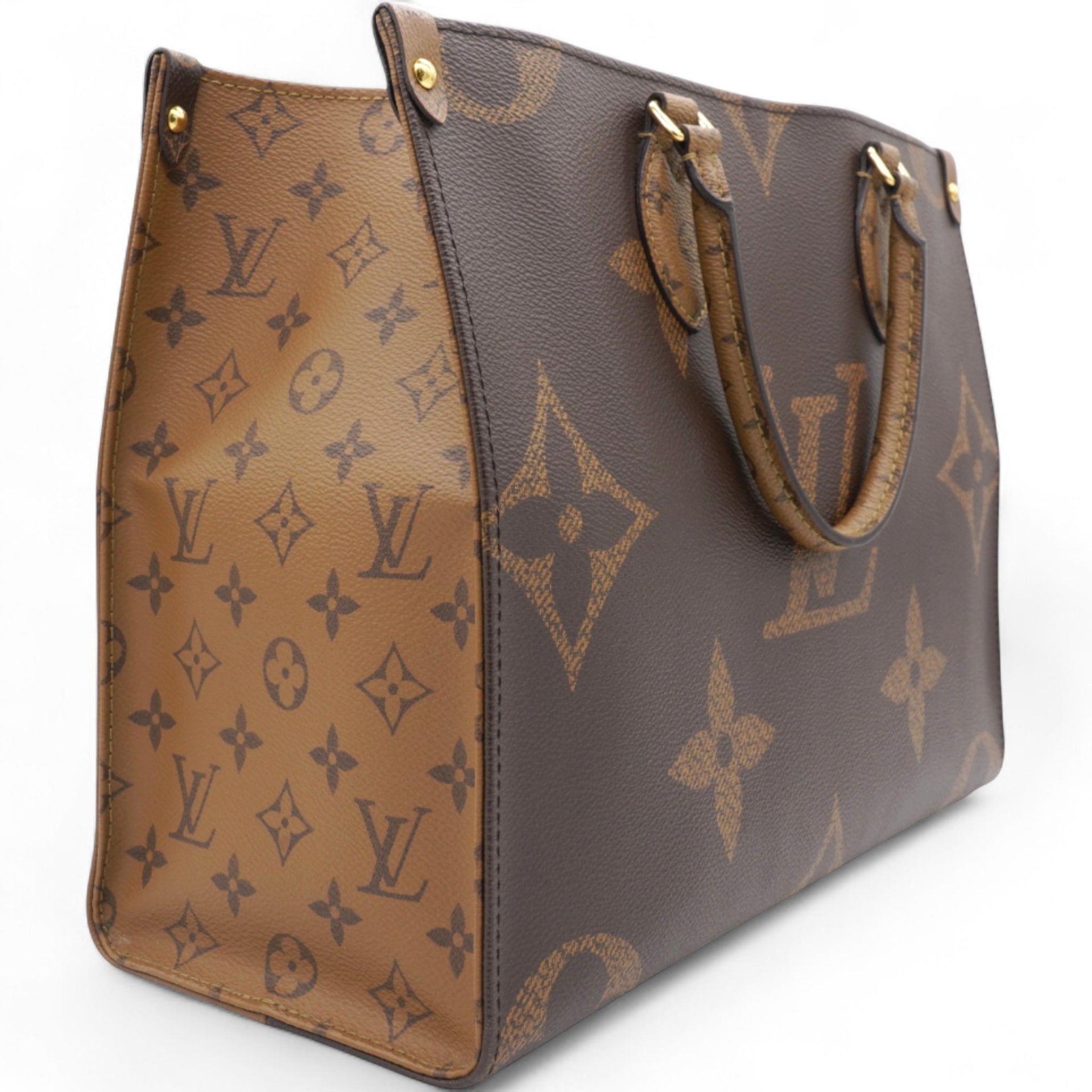 LOUIS VUITTON Reverse Monogram Onthego MM Brown 