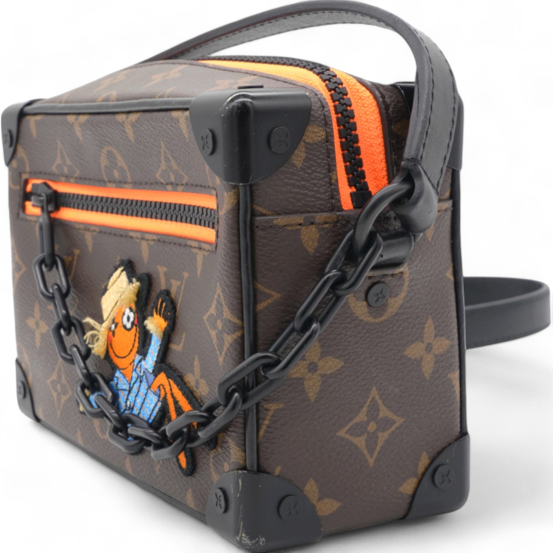 LOUIS VUITTON Soft Trunk Bag Monogram Canvas with LV Friends Patch Mini 