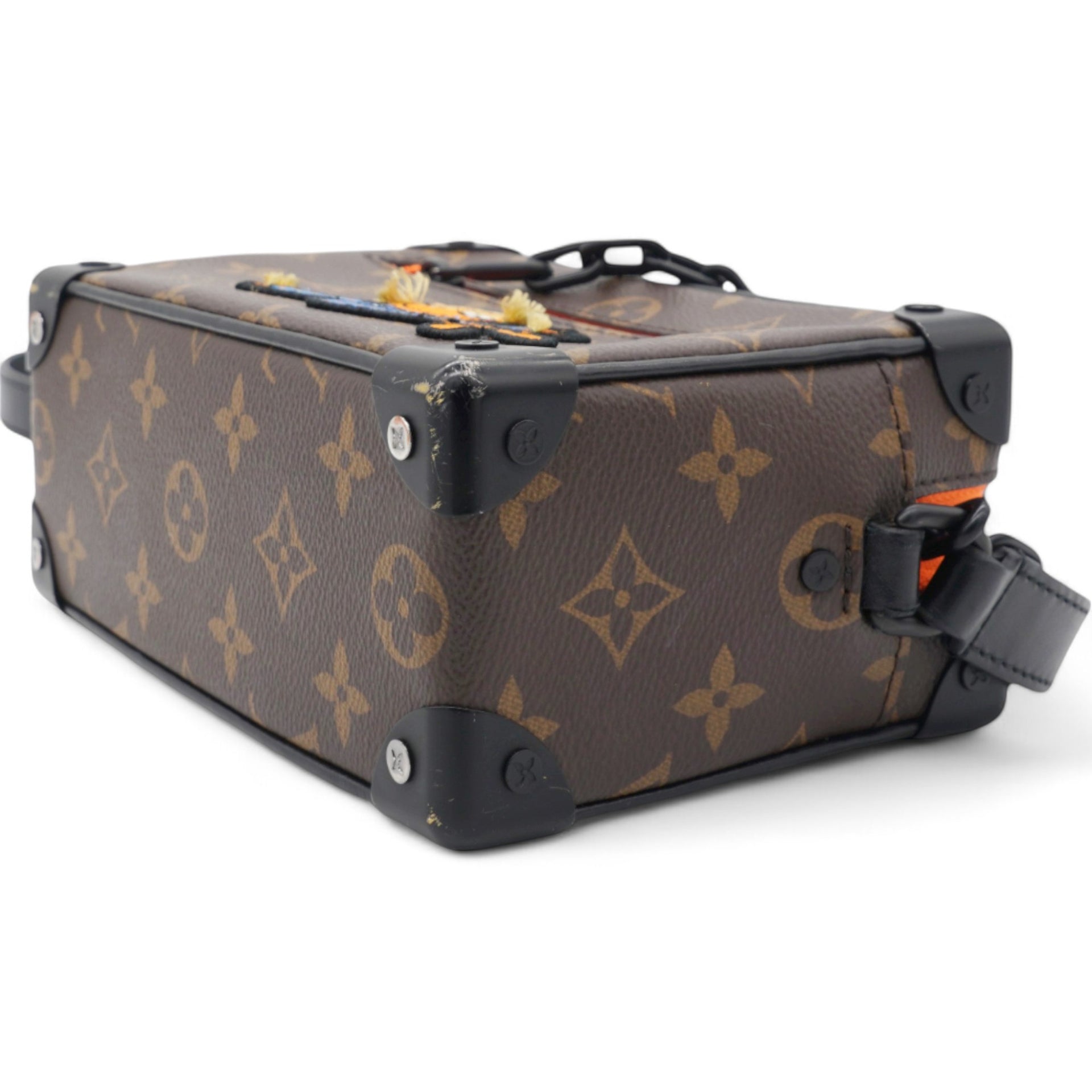 LOUIS VUITTON Soft Trunk Bag Monogram Canvas with LV Friends Patch Mini 