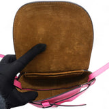 Loewe Grained Mini Gate Crossbody Bag Pink 