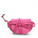 Loewe Grained Mini Gate Crossbody Bag Pink 