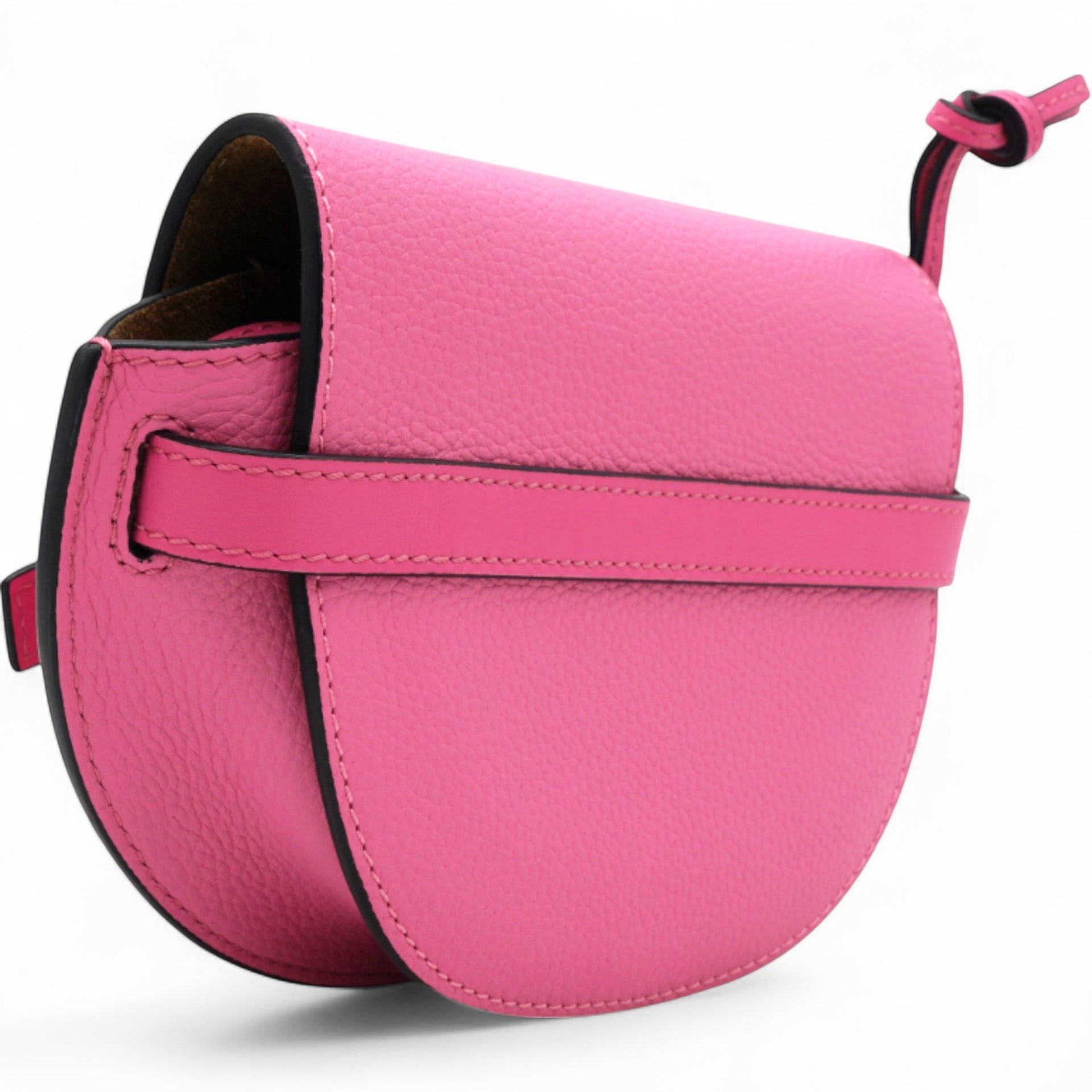 Loewe Grained Mini Gate Crossbody Bag Pink 