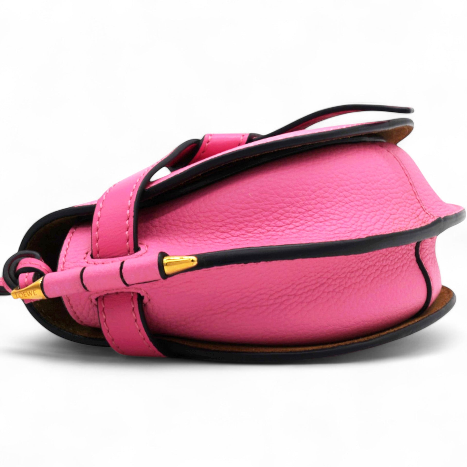 Loewe Grained Mini Gate Crossbody Bag Pink 