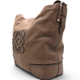 Loewe Handbag In Brown Suede 