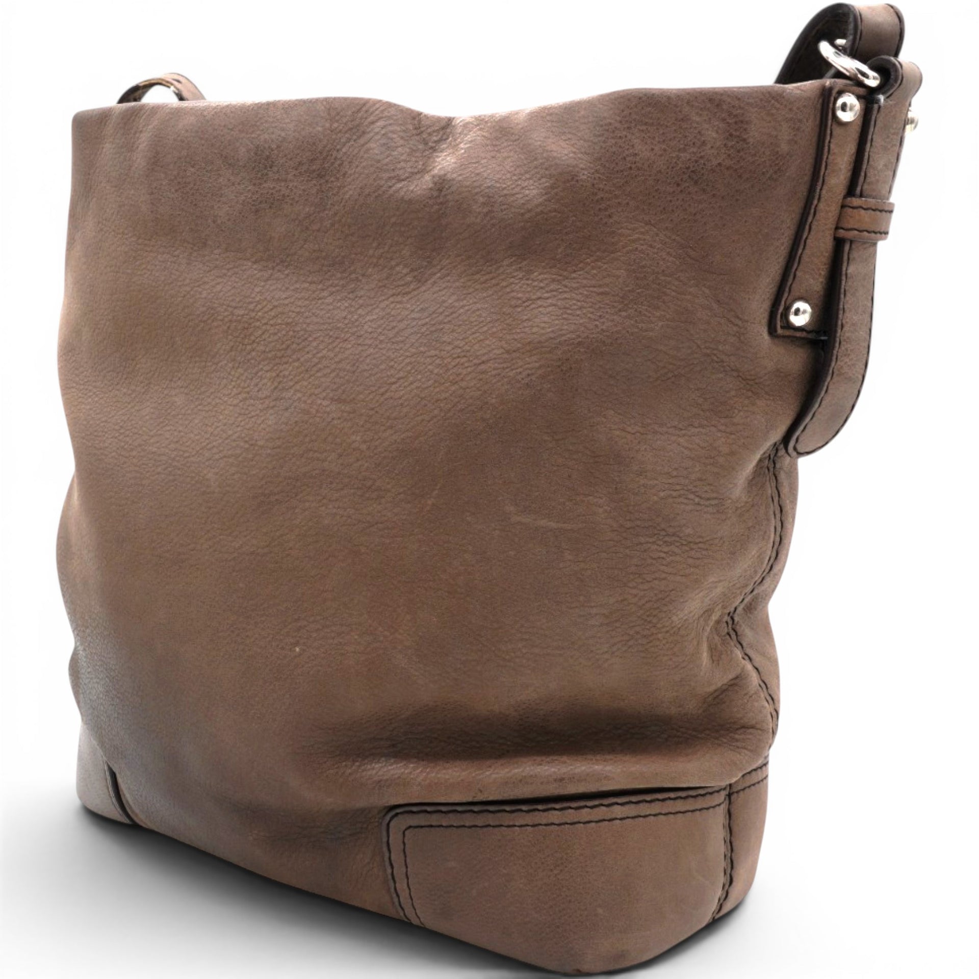 Loewe Handbag In Brown Suede 